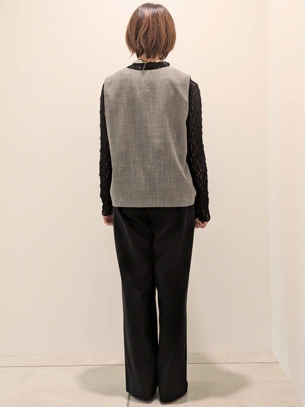 yukariさんの「UNTITLED｜【洗える/ワイド/ウエストゴム】ストレッチドロストパンツ」を使ったコーディネート