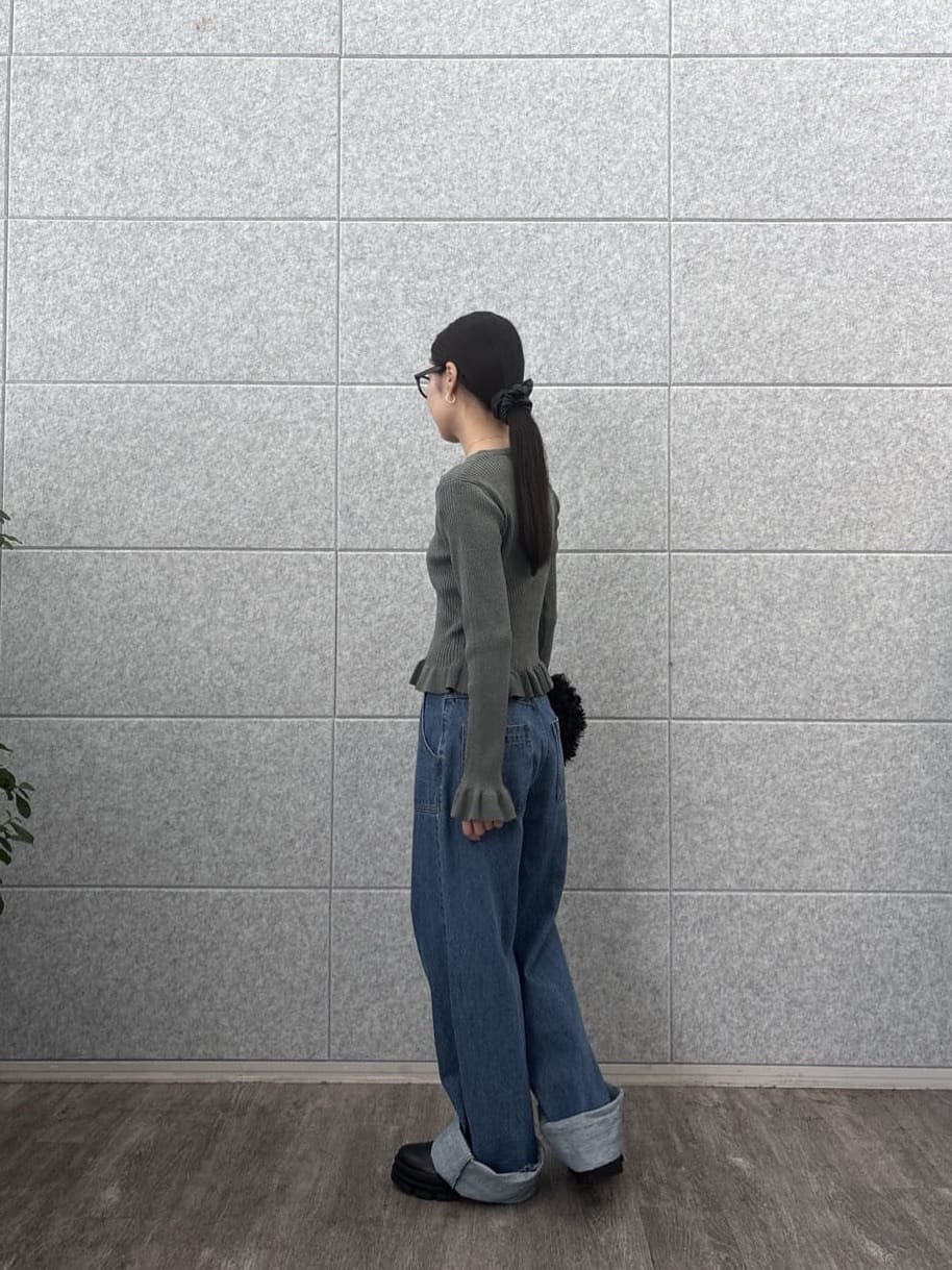 ひなさんの「INDIVI｜ロールアップデニム」を使ったコーディネート