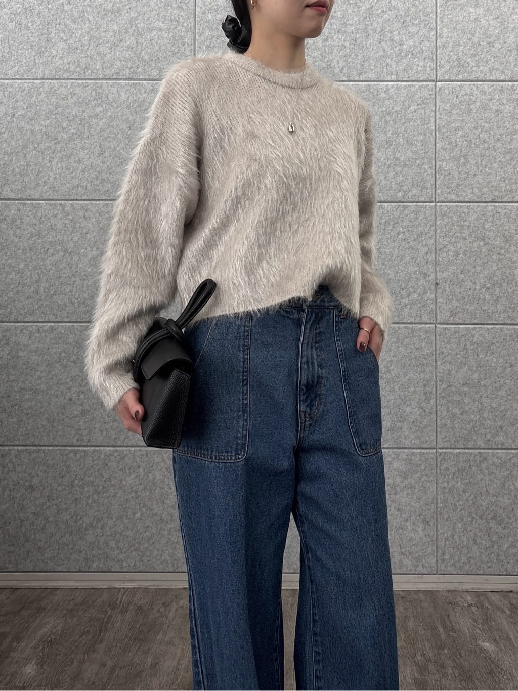 ひなさんの「INDIVI｜ロールアップデニム」を使ったコーディネート