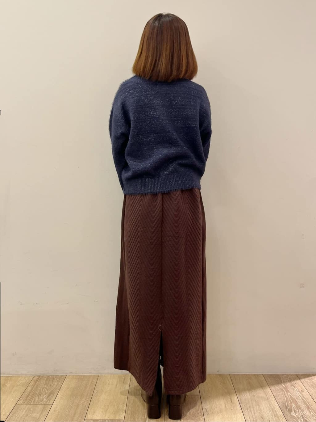 kcさんの「OPAQUE.CLIP｜キルティングイージーナロースカート【洗濯機OK】」を使ったコーディネート