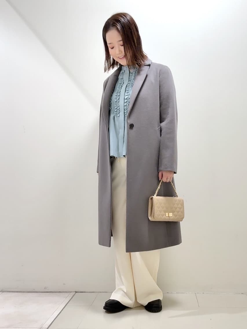 YUIさんの「UNTITLED｜【スタイリッシュ／オンオフ兼用】ウールチェスターコート」を使ったコーディネート