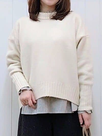 itoさんの「Dessin｜【洗える】クルーネックワイドニット」を使ったコーディネート
