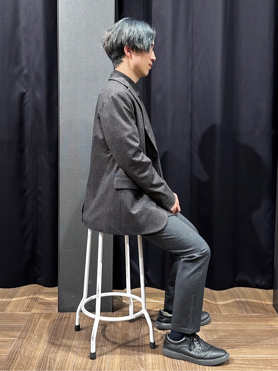 tomoyaさんの「THE SHOP TK｜起毛TRジャージジャケット 【洗濯機OK／ストレッチ／セットアップ可】」を使ったコーディネート