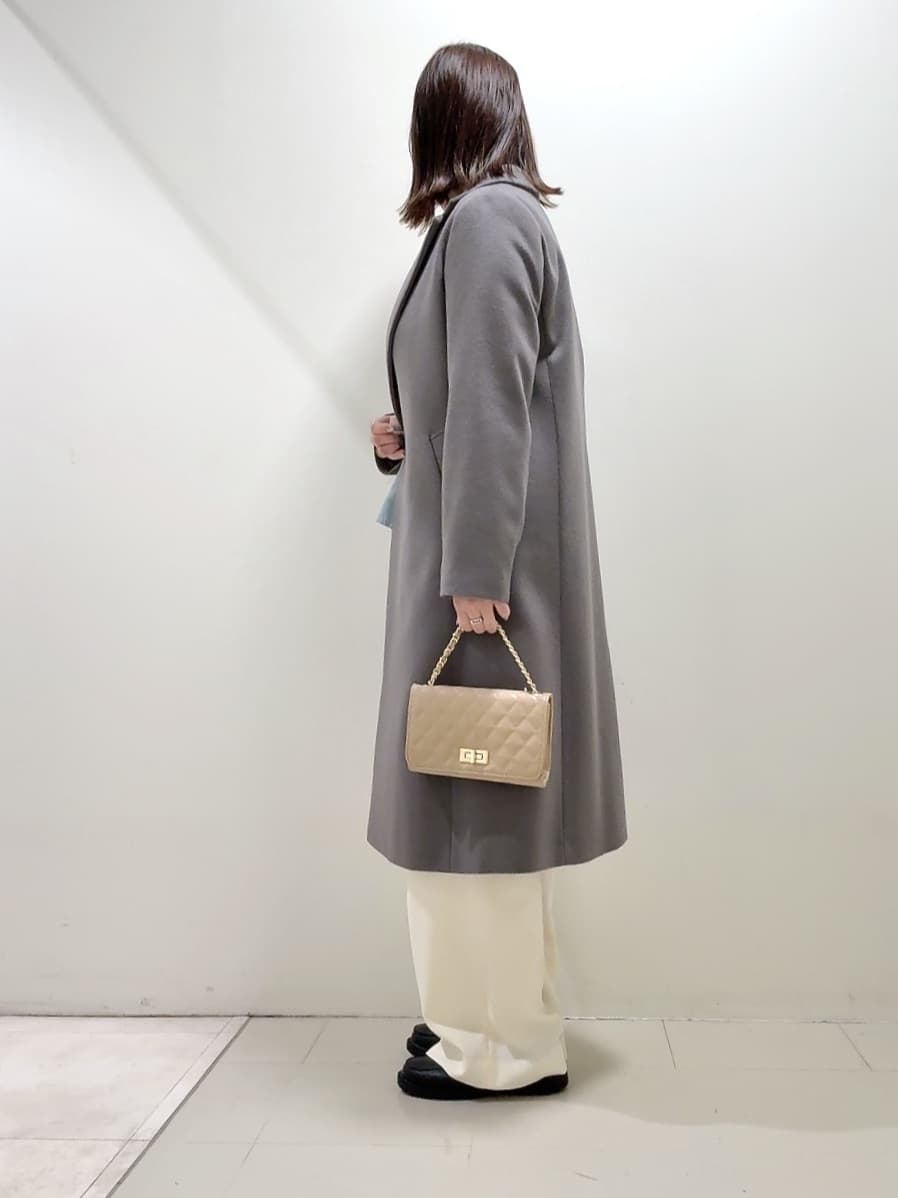 YUIさんの「UNTITLED｜【スタイリッシュ／オンオフ兼用】ウールチェスターコート」を使ったコーディネート