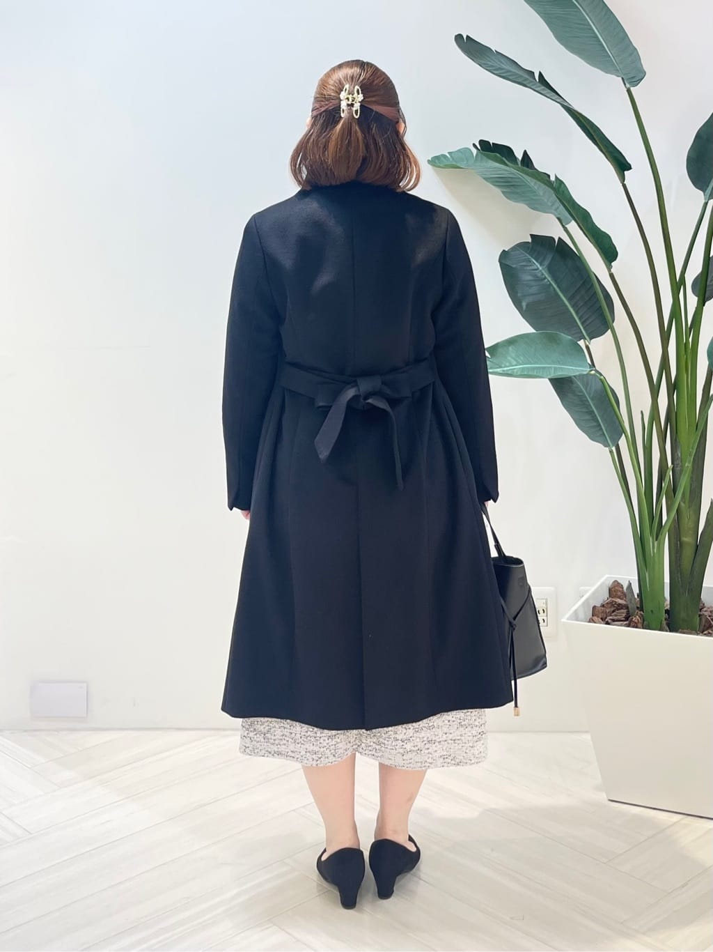 Tomoさんの「UNTITLED｜【カシミヤ混／日本製】Iラインスタンドウィングカラーコート」を使ったコーディネート