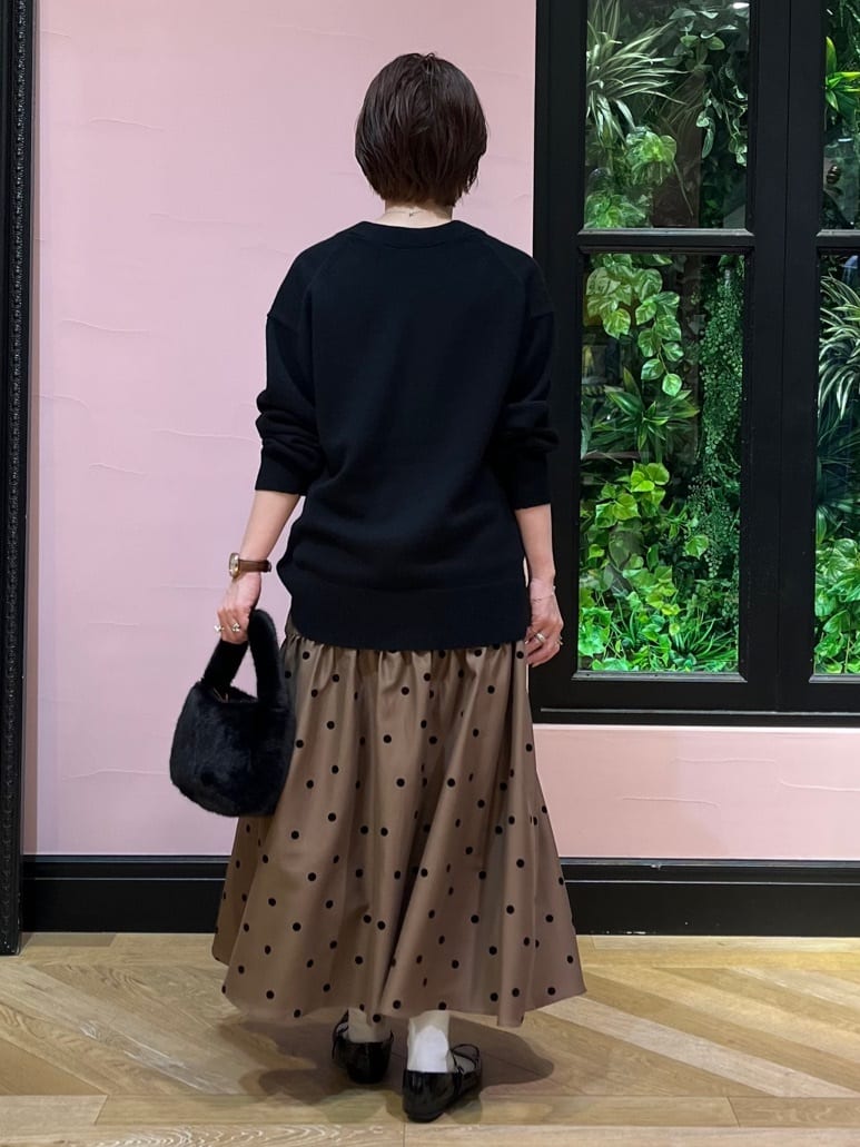 ogataさんの「DRESSTERIOR｜レタードニットカーディガン」を使ったコーディネート