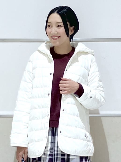 eriko さんの「Dessin｜【撥水・2WAY】ミュラーダウンコートミドル丈」を使ったコーディネート