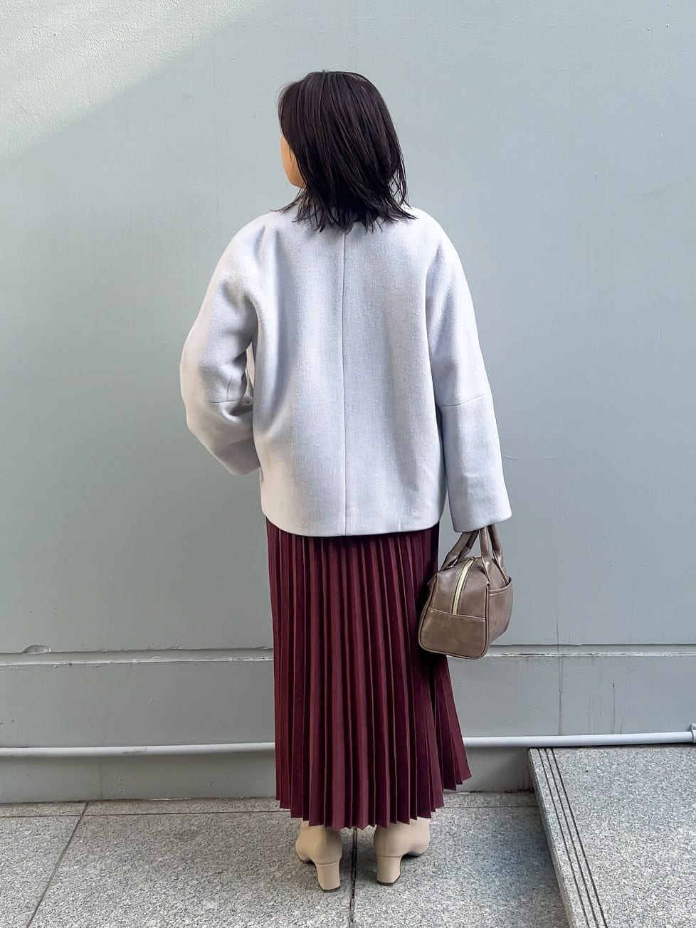 ちびゆきさんの「grove｜【ウール混】軽やかに羽織れるショートコート」を使ったコーディネート