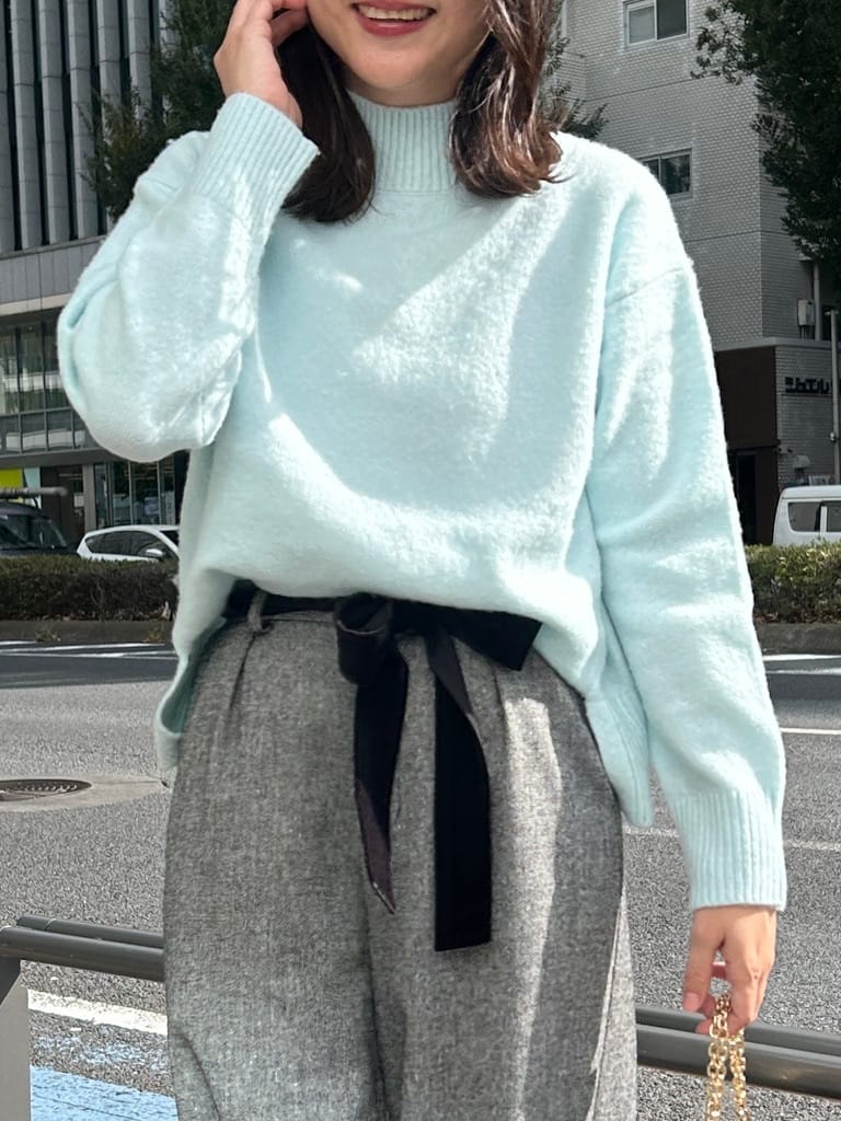 shinoさんの「Couture brooch｜【5色展開】やわらかヤクライクニット」を使ったコーディネート