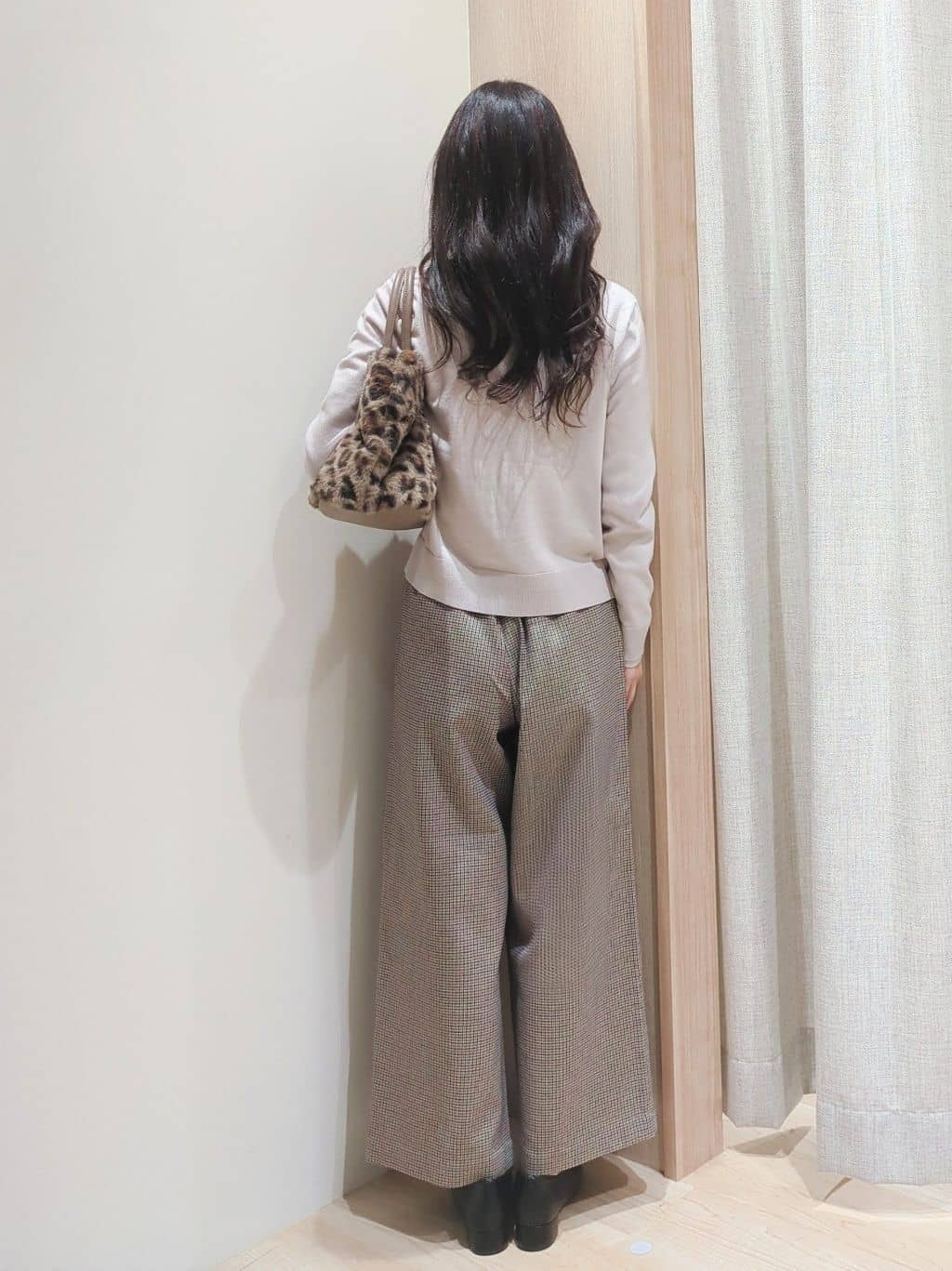Yuiさんの「grove｜【アンサンブル対応】バイカラー切替ニット」を使ったコーディネート