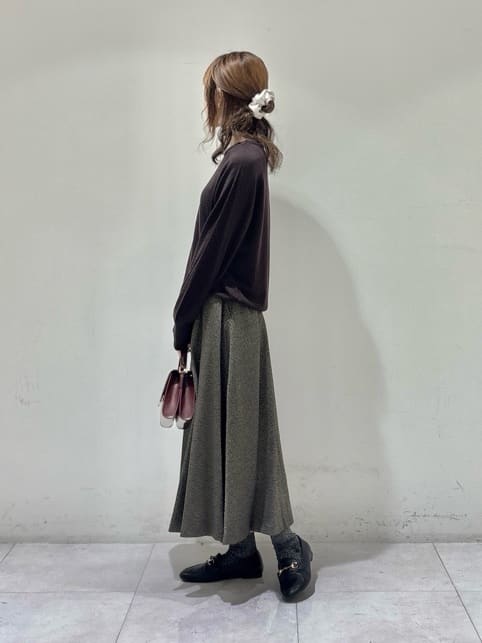 kyokaさんの「UNTITLED｜【8色展開／コンパクト丈】レーヨン混 コクーンニット」を使ったコーディネート