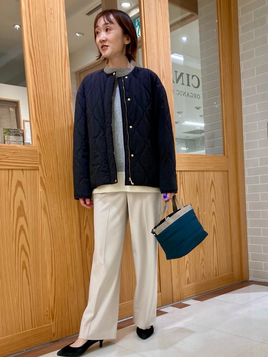 ゆうさんの「UNTITLED｜【重ね着もおすすめ/洗える】ウールカシミヤ クルーネックニット」を使ったコーディネート