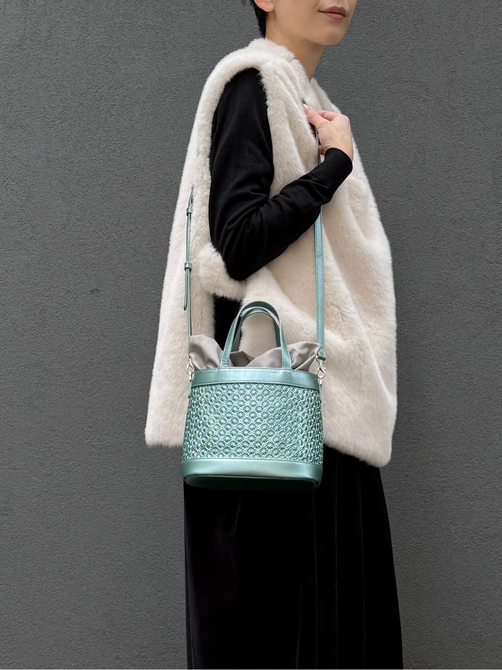 Kさんの「HIROKO HAYASHI｜GIRASOLE PIPERITA（ジラソーレ ピペリータ）2wayショルダーバッグ」を使ったコーディネート