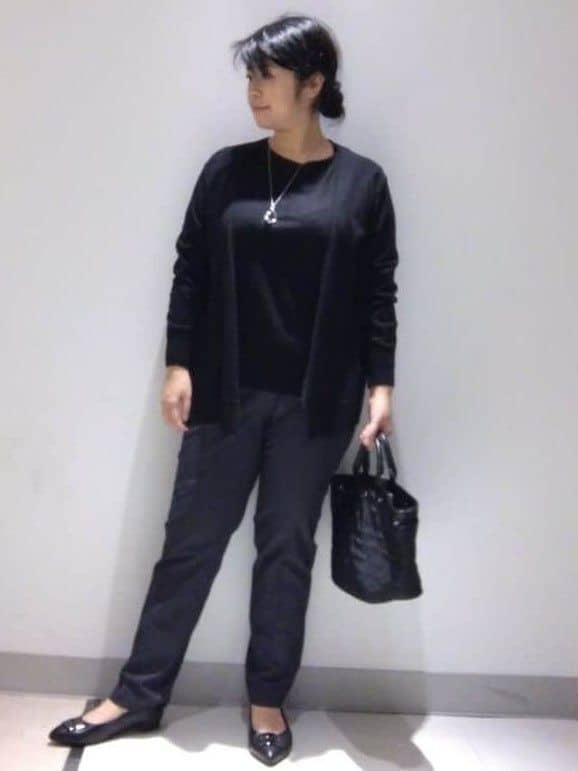sakoさんの「Reflect｜【ちくちくしない／アンサンブル可／通勤におすすめ◎】オフボディ着流しカーディガン」を使ったコーディネート