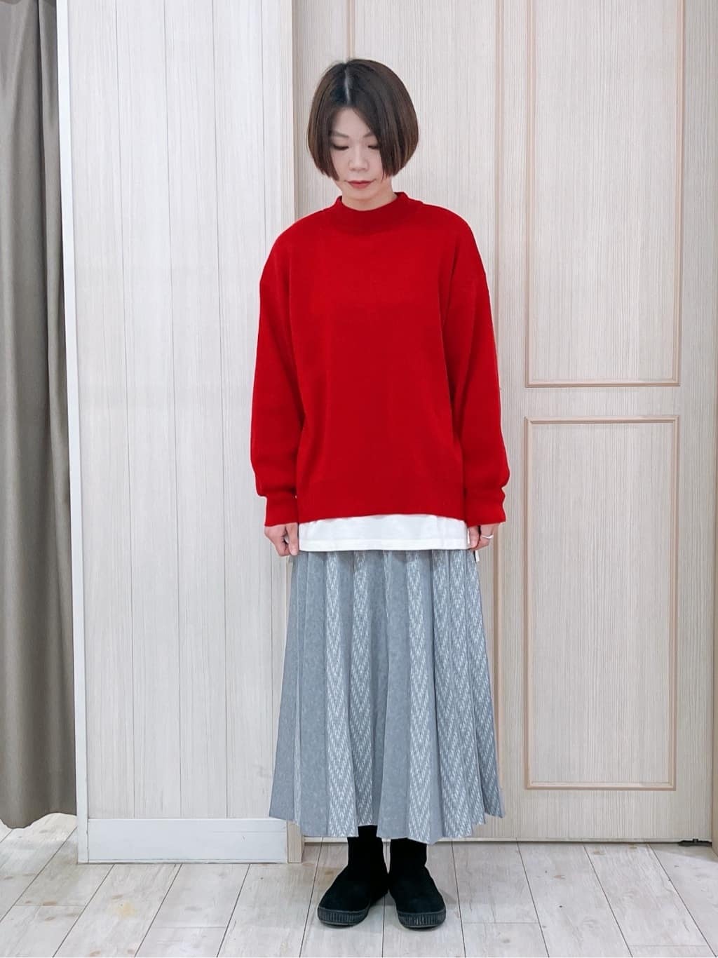Turnerさんの「SHOO･LA･RUE｜【撥水/あったか】たっぷり着られる 中綿モンスターショートコート」を使ったコーディネート