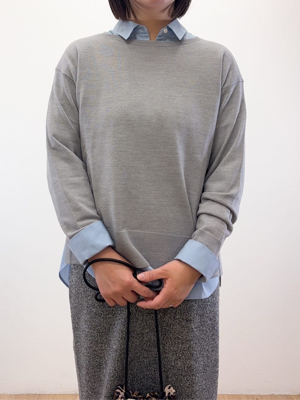 Takeさんの「OPAQUE.CLIP｜ウールライクメルトンノーカラーコート【洗濯機洗い可】」を使ったコーディネート