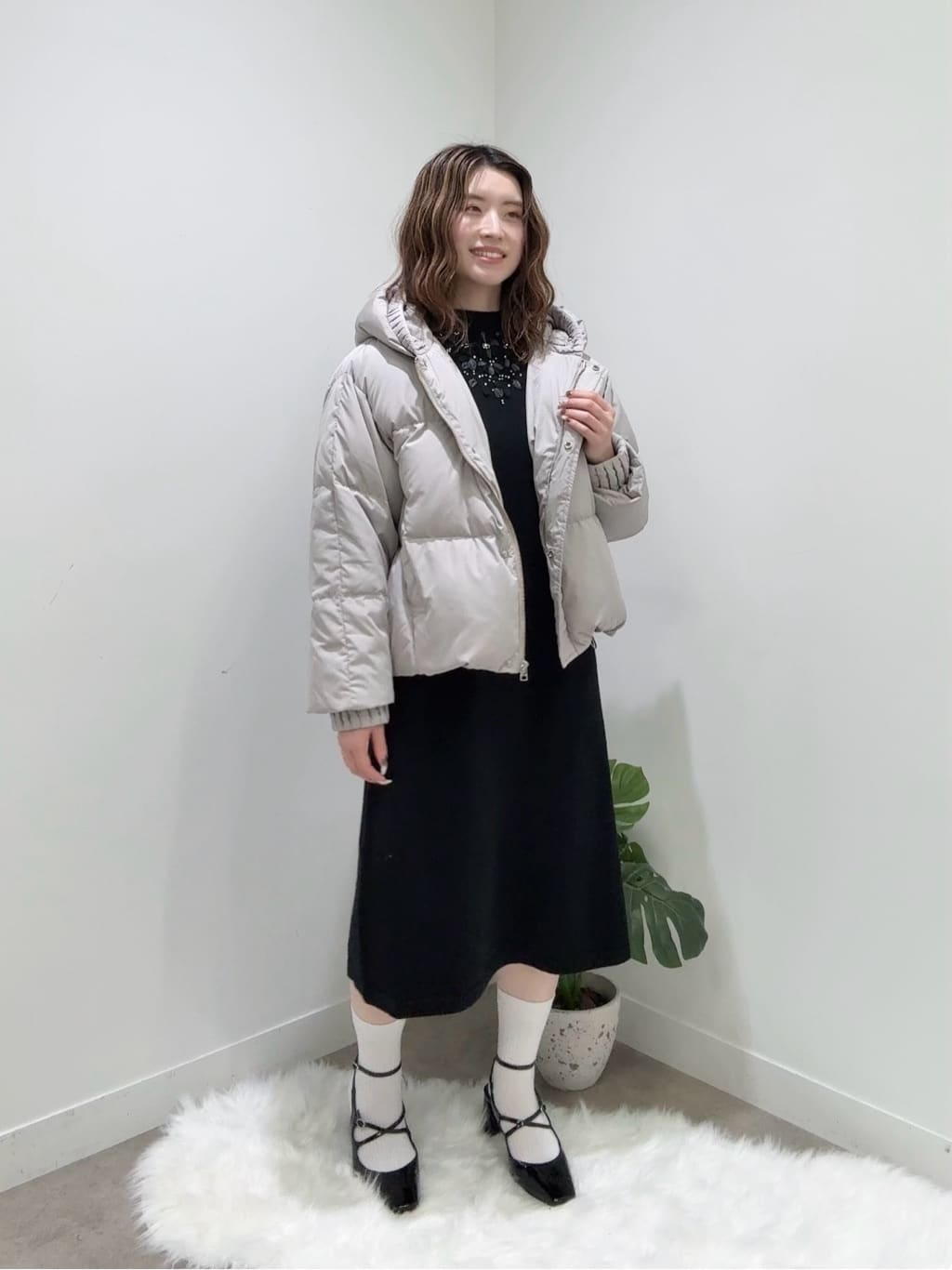 Suma Una本部スタッフさんの「SunaUna｜【プリーツレイヤードピュアダウン】」を使ったコーディネート