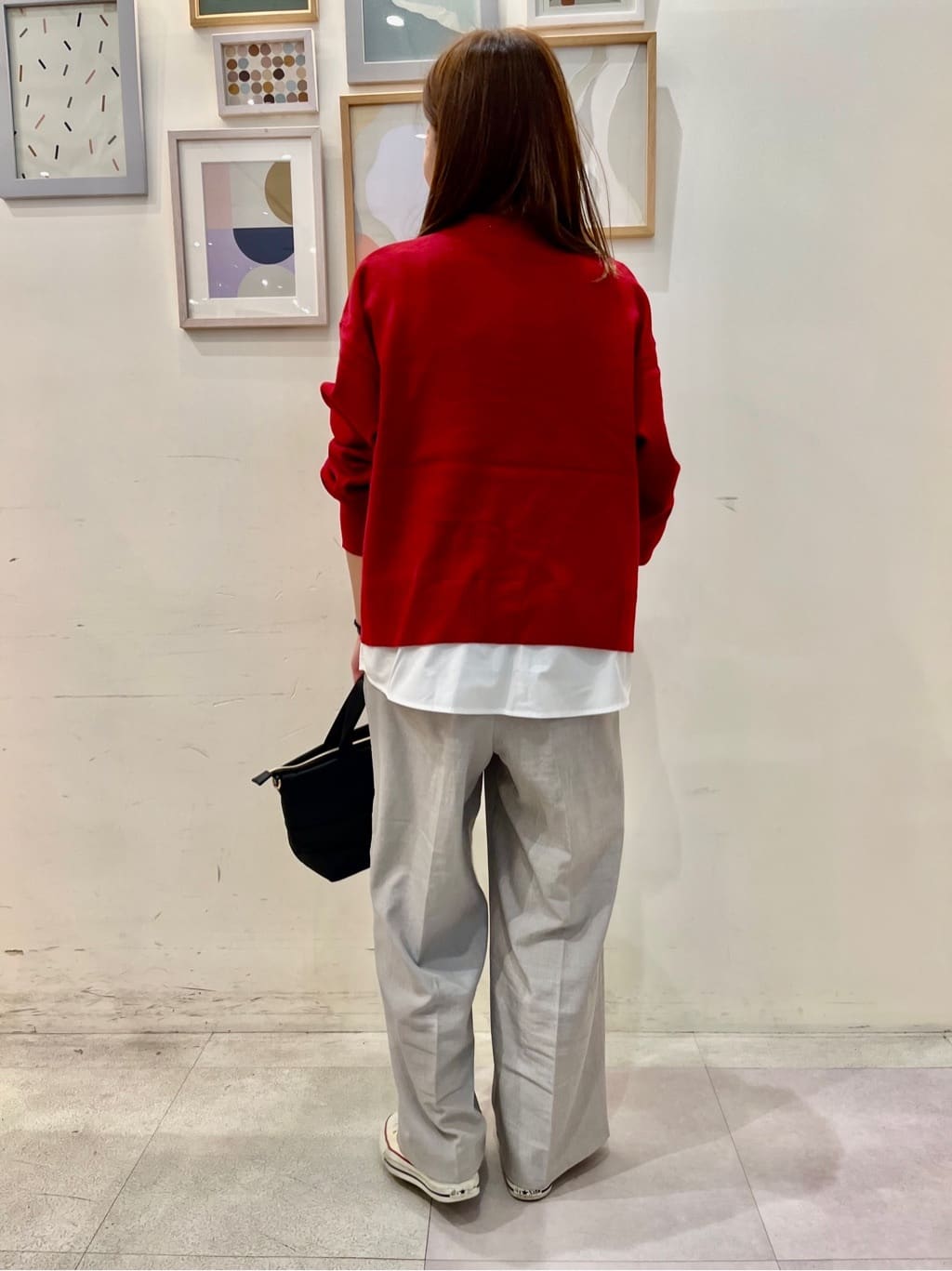 𝐂𝐡𝐢𝐢 &hearts;(ちー)さんの「SHOO･LA･RUE｜【S-LL/セットアップ可/洗濯後しわになりにくい】きちんと見え タックワイドパンツ」を使ったコーディネート