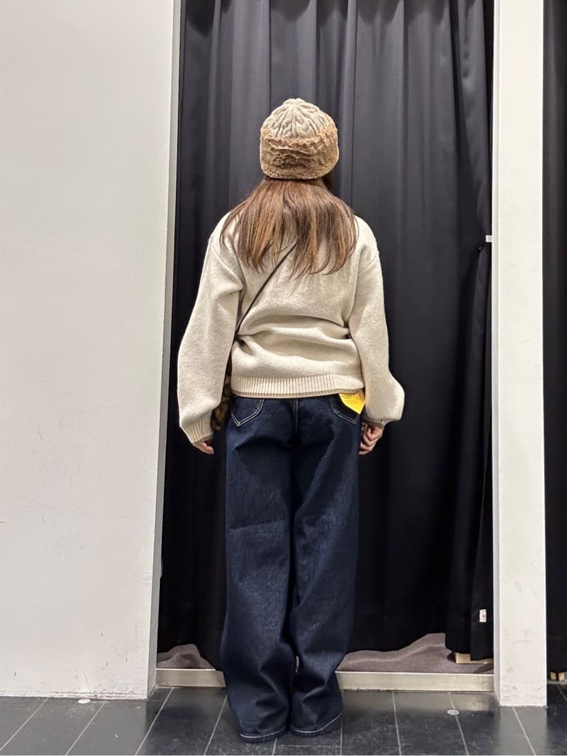 もさんの「THE SHOP TK｜【洗える】ほど良くラフで女性らしい ハーフZIPニット」を使ったコーディネート
