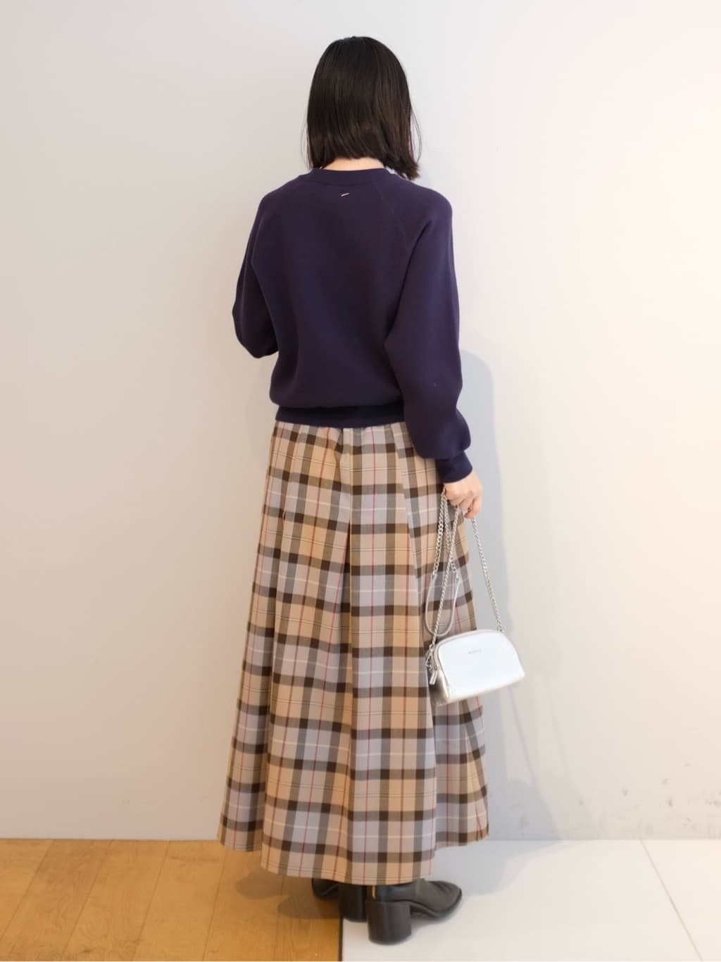 Kishimotoさんの「DRESSTERIOR｜◆アニージャカードニット」を使ったコーディネート