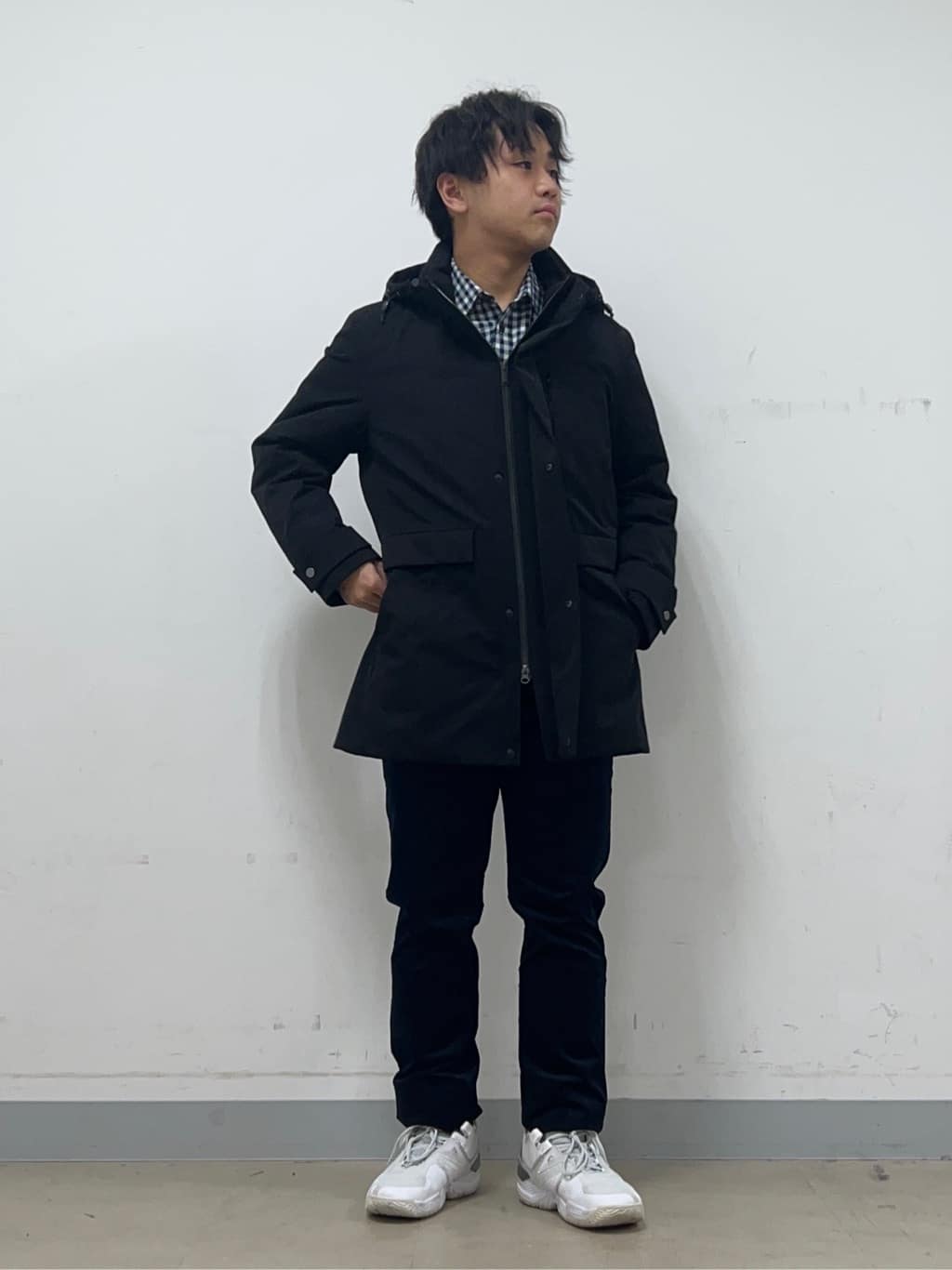 Hiroさんの「TAKEO KIKUCHI｜【None Of Stress】ストレッチ ダウンブルゾン」を使ったコーディネート