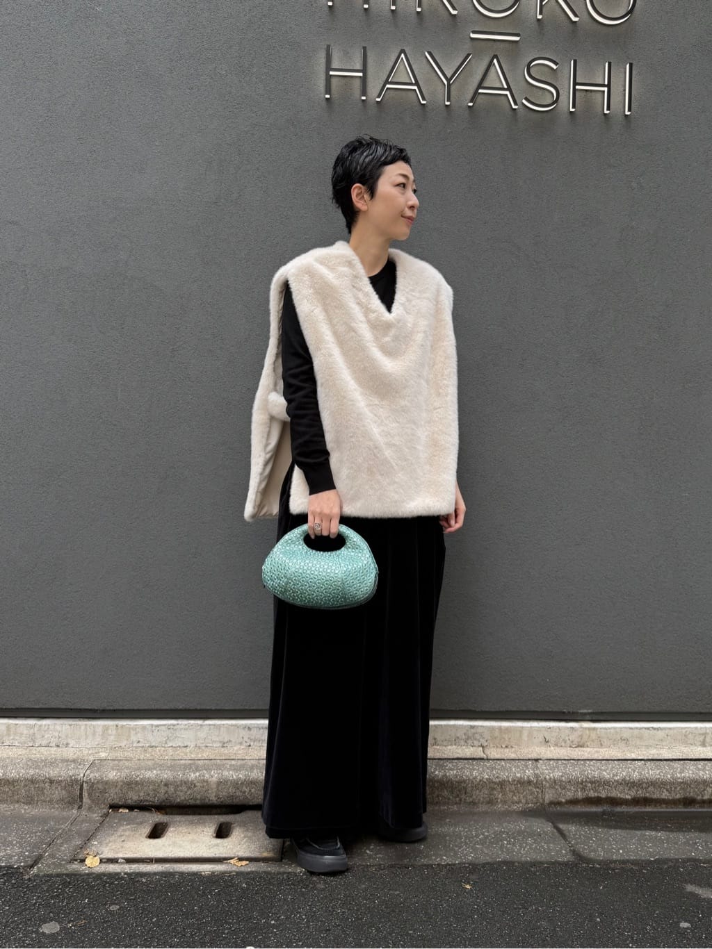 Kさんの「HIROKO HAYASHI｜GIRASOLE PIPERITA（ジラソーレ ピペリータ）クロワッサンバッグ」を使ったコーディネート