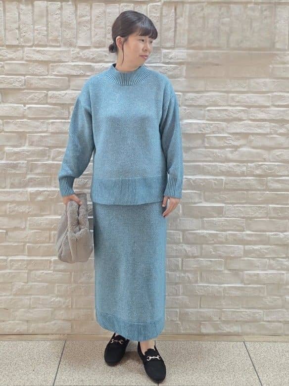 mamiさんの「index｜ラメスパンコールナロースカート／セットアップ対応可【洗濯機OK】」を使ったコーディネート