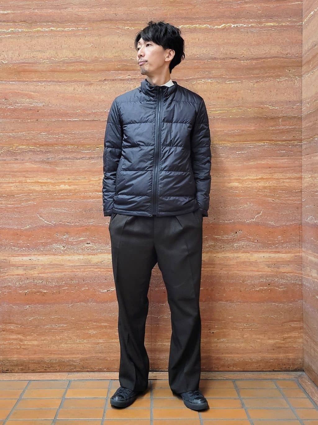 piroyaさんの「TAKEO KIKUCHI｜【3WAY】グレンチェック ダウンライナー ブルゾン」を使ったコーディネート