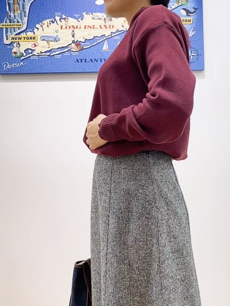 Hamaさんの「Dessin｜【洗える／体型カバー】ちょうどいいニットパーカ」を使ったコーディネート