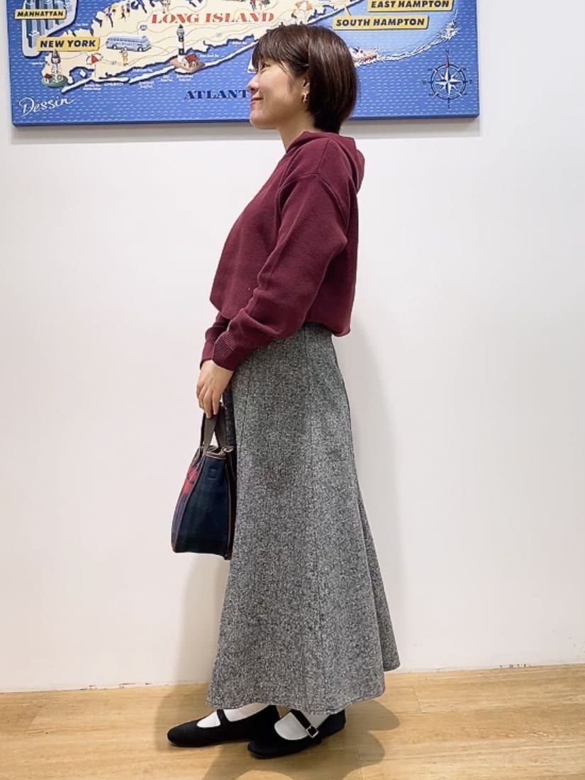 Hamaさんの「Dessin｜【洗える／体型カバー】ちょうどいいニットパーカ」を使ったコーディネート