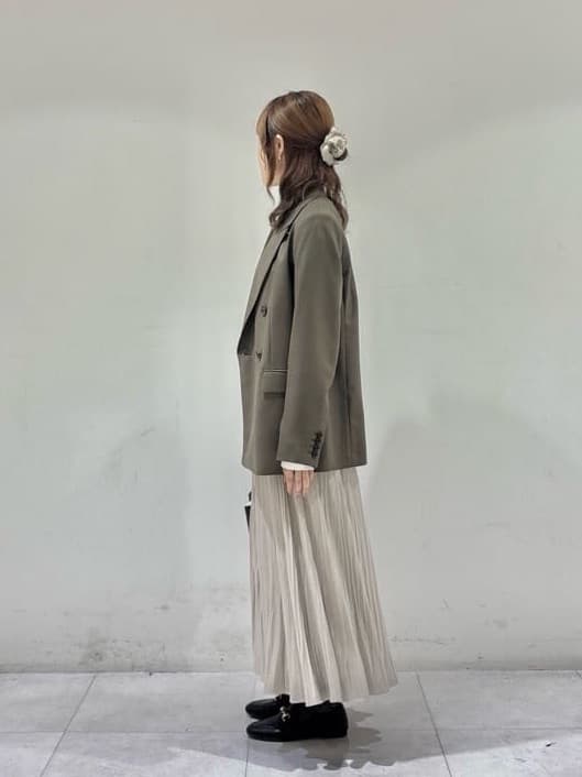 kyokaさんの「UNTITLED｜【セットアップ可】ウールライク ダブルブレストジャケット」を使ったコーディネート