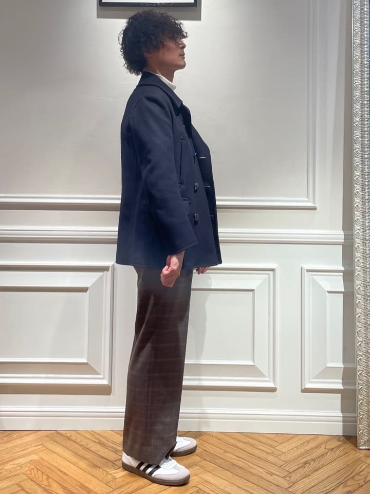 橋本さんの「DRESSTERIOR｜ワイドリブ タートルネックニット」を使ったコーディネート