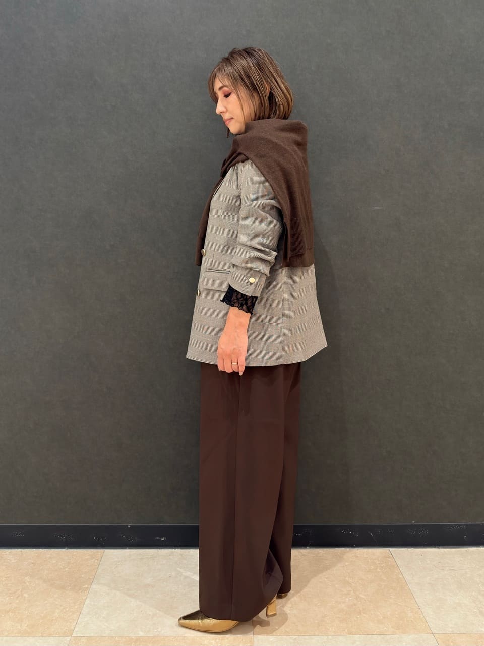 Megさんの「SHOO･LA･RUE｜【S-LL】上品なレースハイネックトップス」を使ったコーディネート