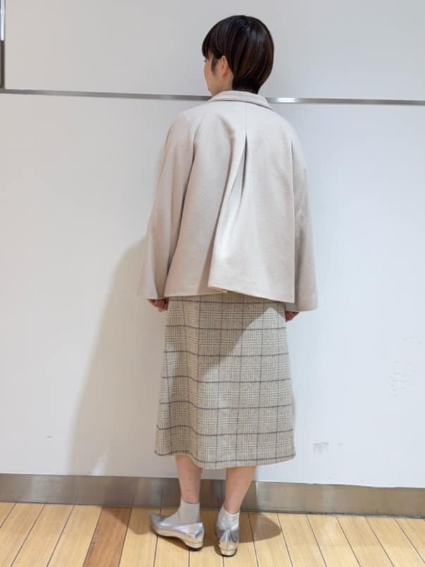 あやさんの「UNTITLED｜【きれいめ/洗える】ラメ入りワイドボートネックニット」を使ったコーディネート