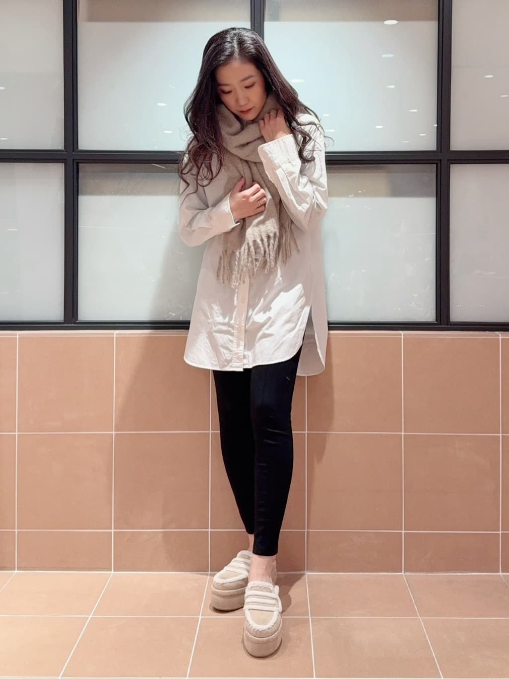 kaoriさんの「ESPERANZA｜ふわもこボアサボ」を使ったコーディネート