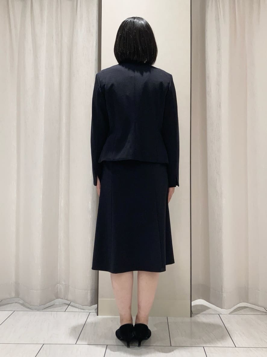 わたなべさんの「UNTITLED｜【洗えるスーツ/ストレッチ】ウール混ジャージ ノーカラージャケット」を使ったコーディネート