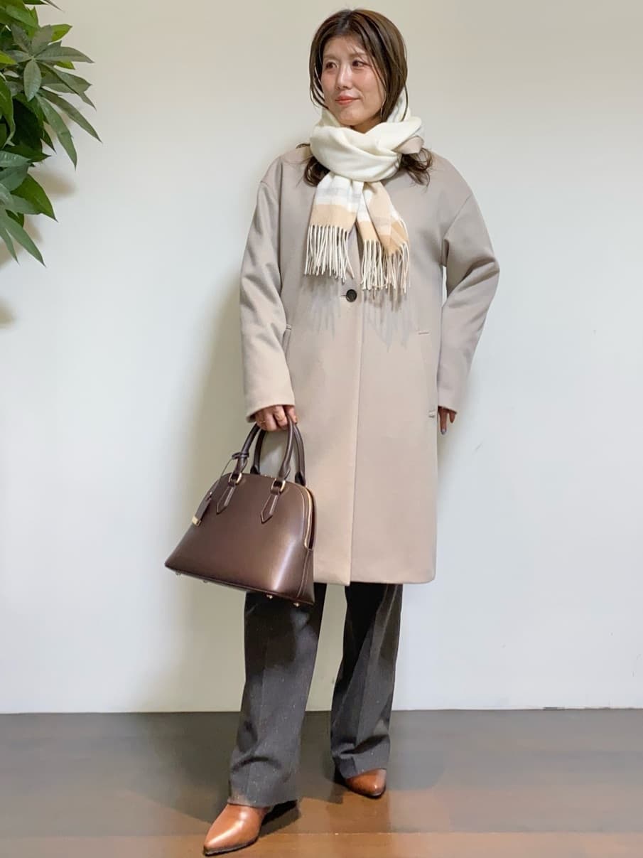 tomoさんの「UNTITLED｜【8色展開/洗える】ウールカシミヤ ハイネックニット」を使ったコーディネート