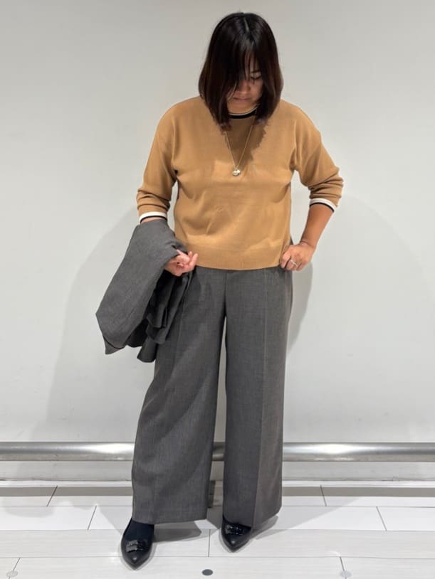 SAEさんの「Reflect｜【単品使いOK◎／セットアップ可】リラクシーメランジワイドパンツ」を使ったコーディネート