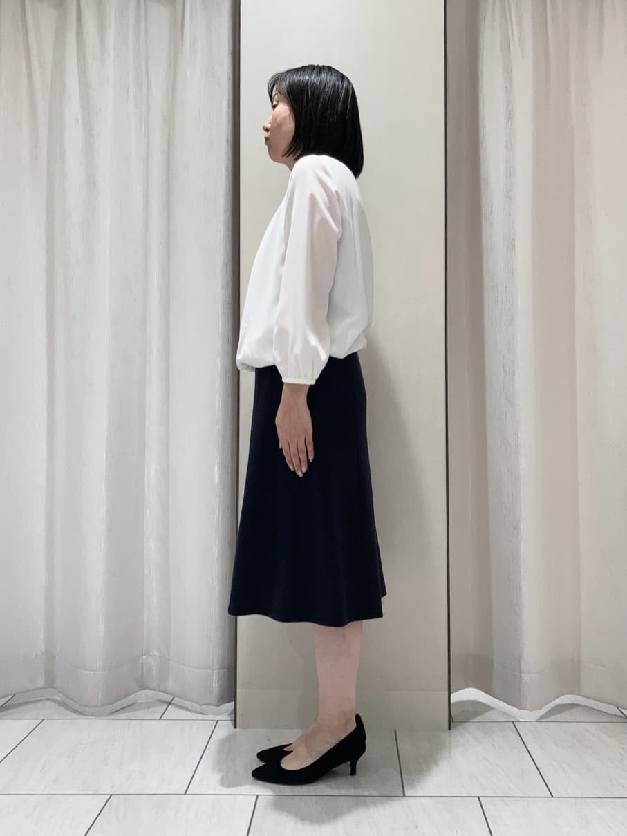 わたなべさんの「UNTITLED｜【洗えるスーツ/ストレッチ】ウール混ジャージ ノーカラージャケット」を使ったコーディネート