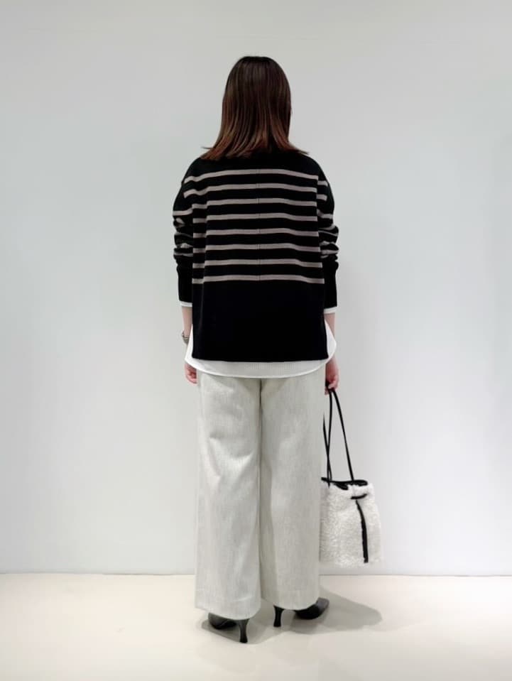 sachiさんの「INDIVI｜【冬ニット人気NO．1！／カシミヤ混】ミドルゲージハイネックニット」を使ったコーディネート