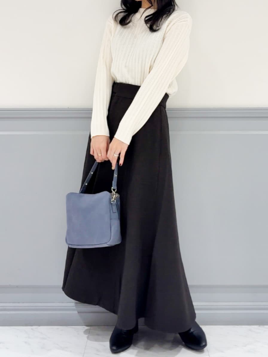 moeさんの「grove｜【毛玉軽減／洗える】ミニケーブルニット」を使ったコーディネート