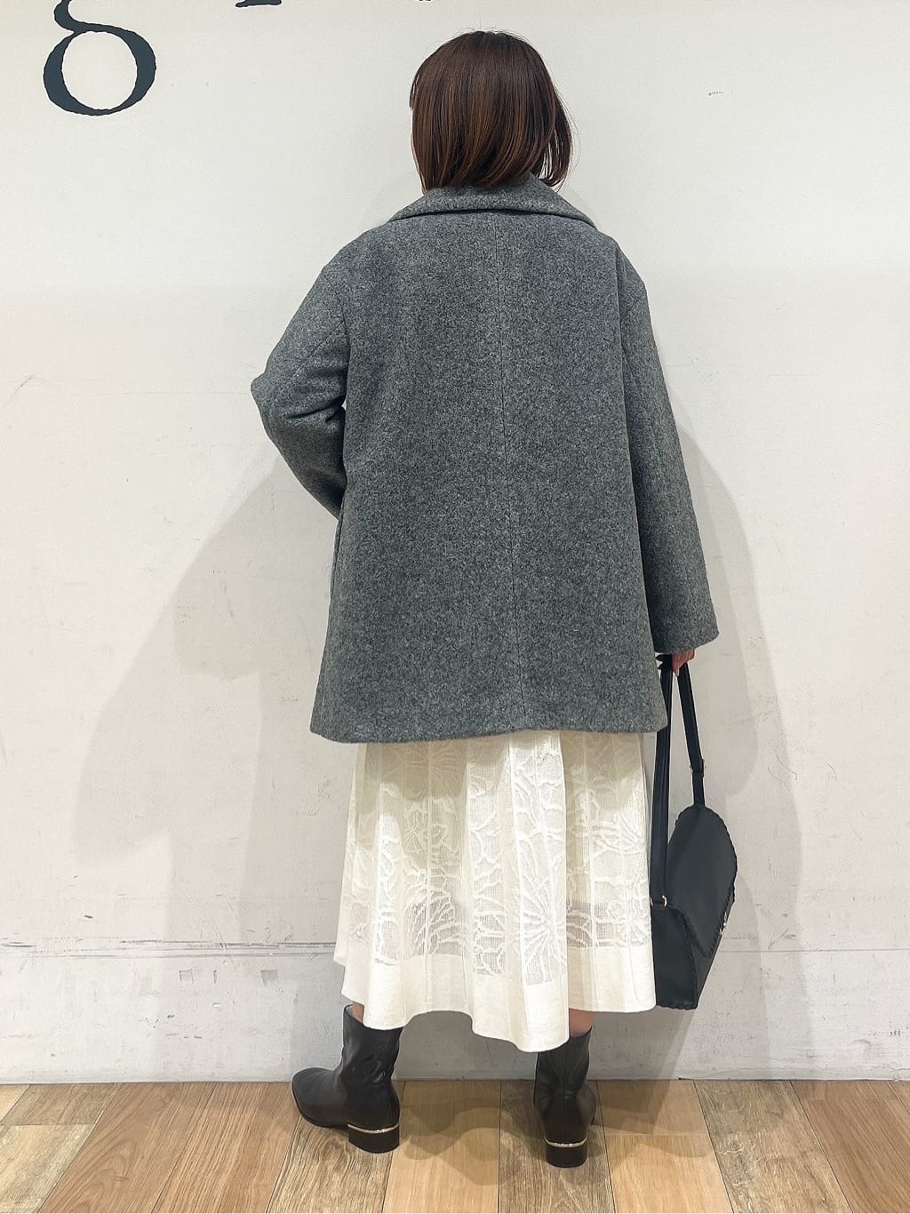 山さんさんの「grove｜【洗える】バックリブ切替ニット」を使ったコーディネート