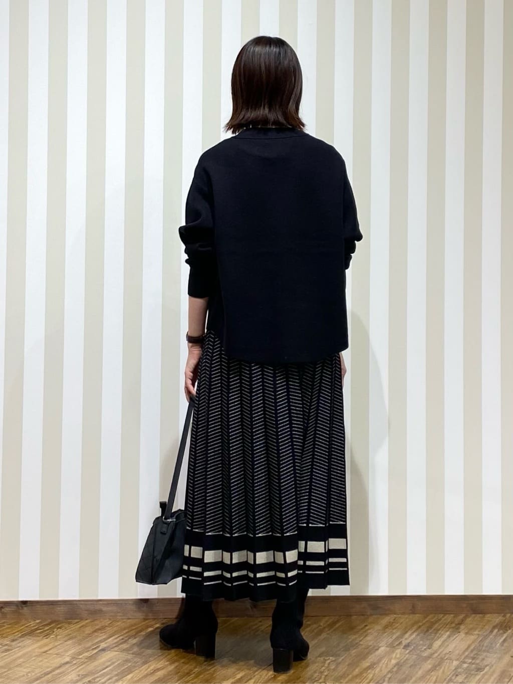 SAOさんの「SHOO･LA･RUE｜起毛ニットブーツ」を使ったコーディネート