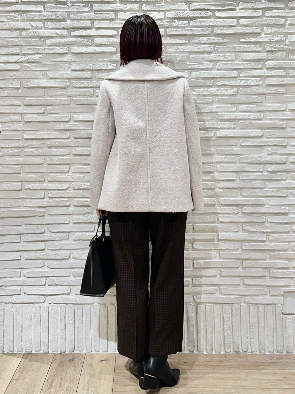 Hana...eさんの「index｜カルゼツイードストレッチワイドパンツ【洗濯機OK／防シワ／イージーアイロン／抗ピル】」を使ったコーディネート