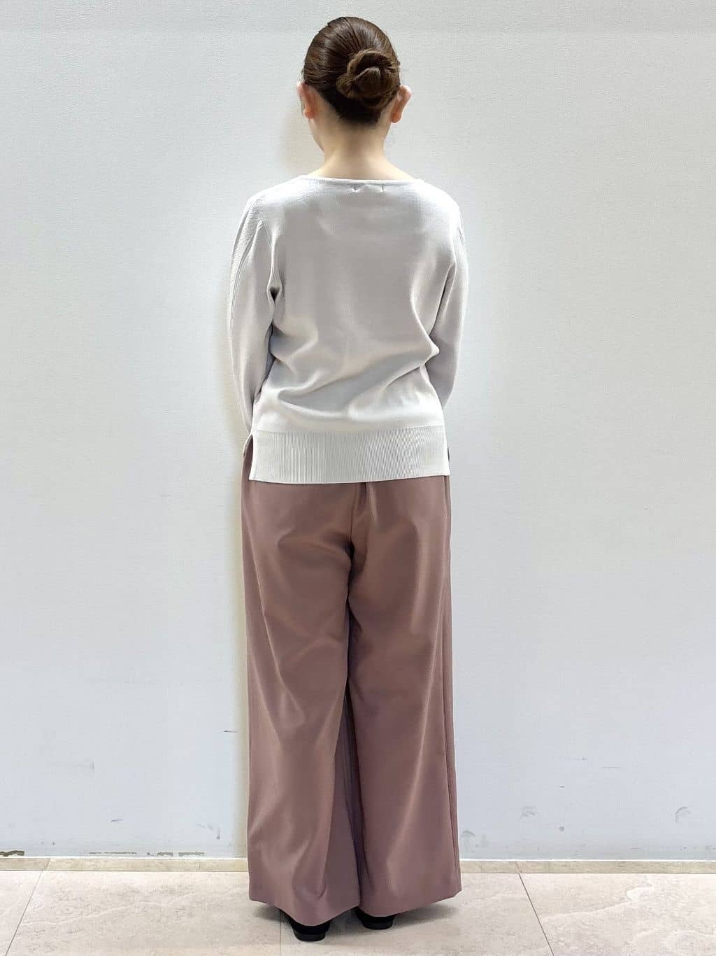 Satoさんの「Reflect｜【選べる6色／長く着られる◎】ボートネックニット」を使ったコーディネート