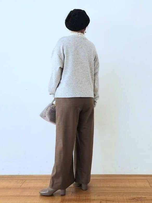 くまさんの「SHOO･LA･RUE｜【洗濯機可】きちんと感が魅力 ジャケットライクカーディガン」を使ったコーディネート