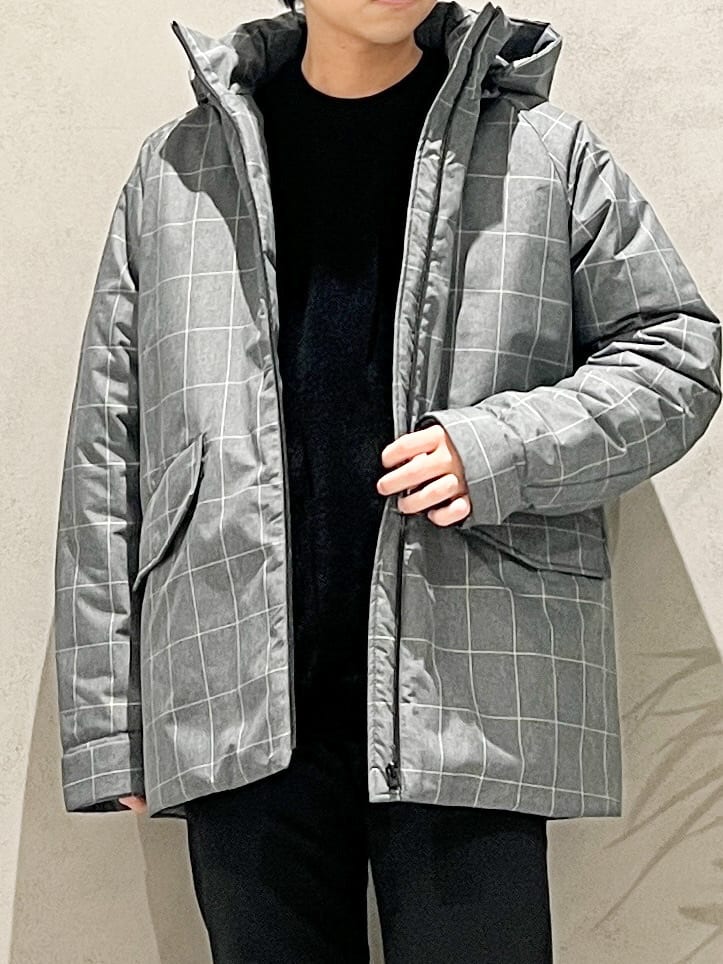 SHI-MAさんの「THE SHOP TK｜【軽くて、暖かい】SORONA／ソロナ 中綿ブルゾン 防風/軽量/洗濯機OK/フード脱着可」を使ったコーディネート