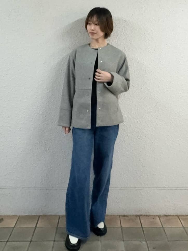 risaさんの「OPAQUE.CLIP｜ラメシャギーニット【洗濯機OK】」を使ったコーディネート