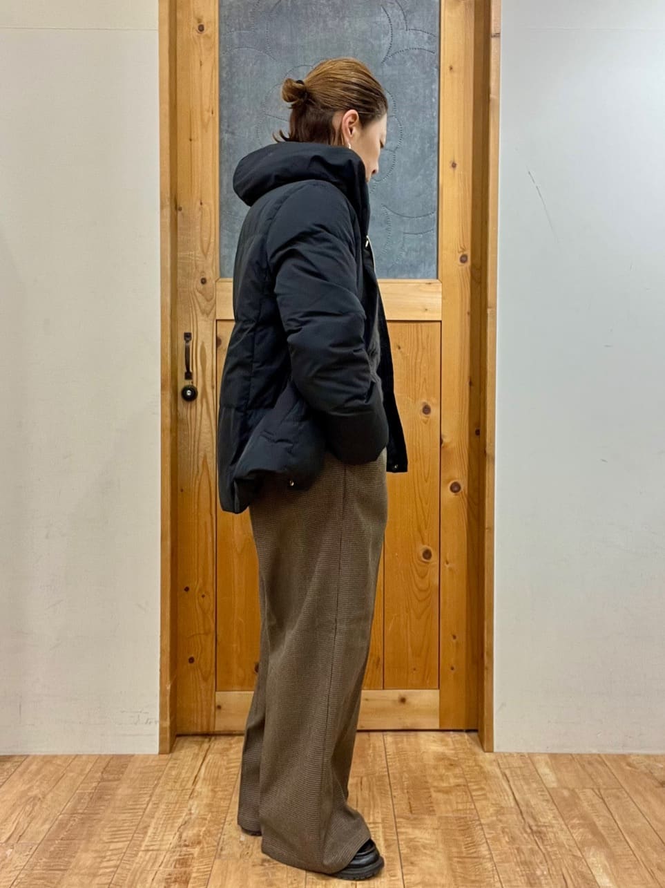 ゆみさんの「SHOO･LA･RUE｜【S-LL】ふんわり大人の 透かし編みニット」を使ったコーディネート