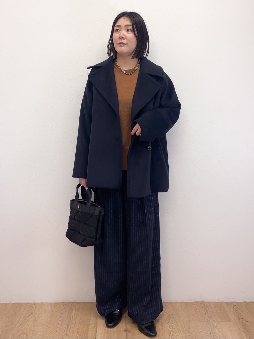 Takeさんの「OPAQUE.CLIP｜カシミヤブレンドウールミドルピーコート」を使ったコーディネート